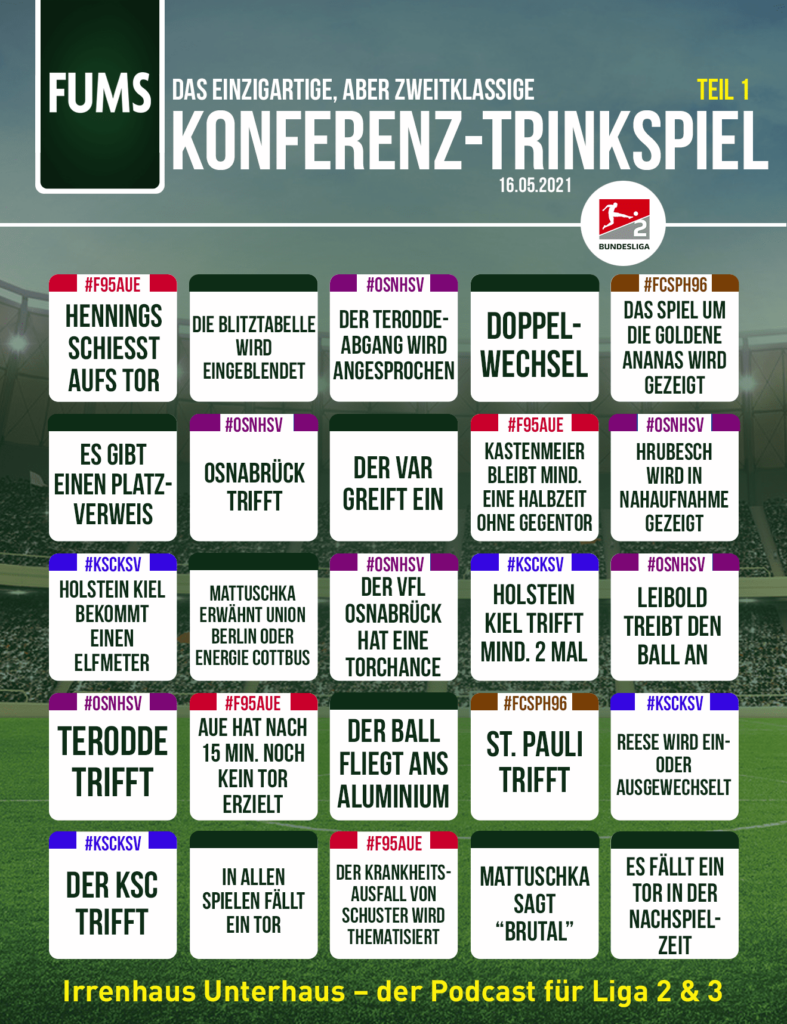 1. Spieltag 2. Bundesliga 2021/16