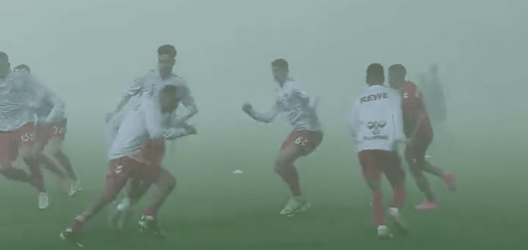 Der 1. FC Köln spielt in der Conference League in Tschechien – und sieht wegen Nebels nichts.